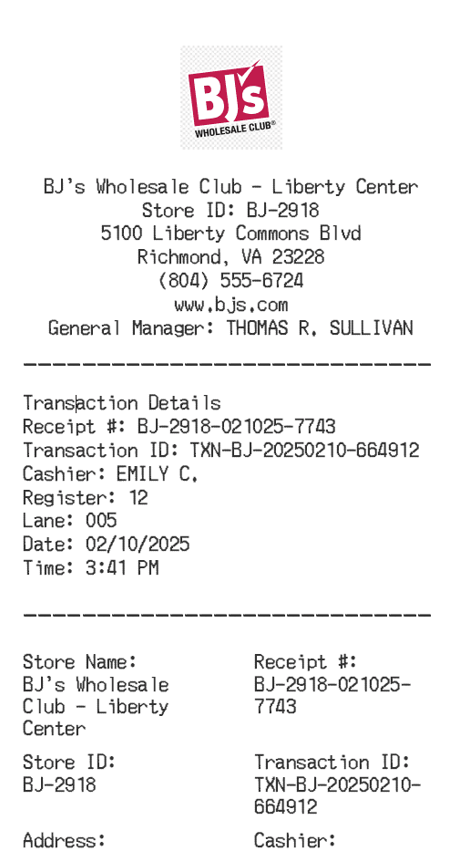 Receipt Image