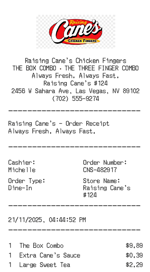 Receipt Image