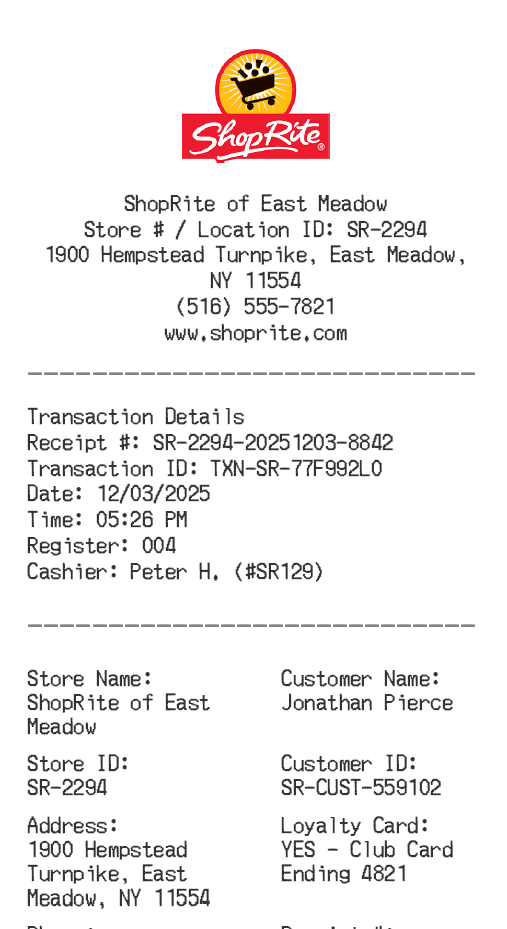 Receipt Image