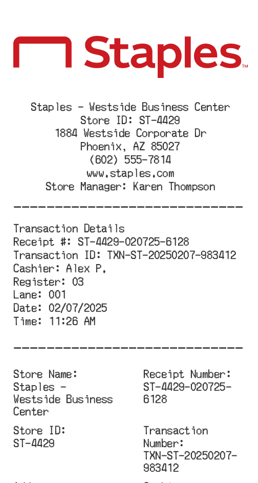 Receipt Image