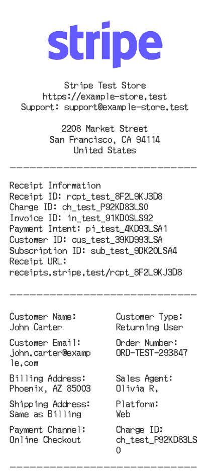 Stripe Receipt Logo
