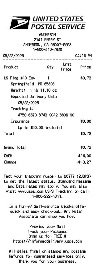 Receipt Image
