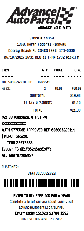 Receipt Image