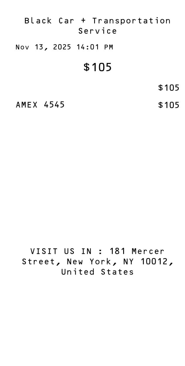 Taxi / Cab Receipt Logo