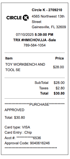 Receipt Image