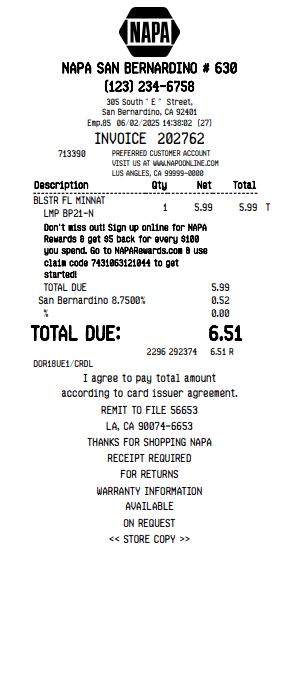 Receipt Image
