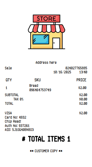 Receipt Image