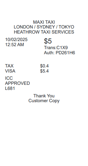 Transport Receipt Logo