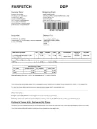 Far-fetch Receipt Logo