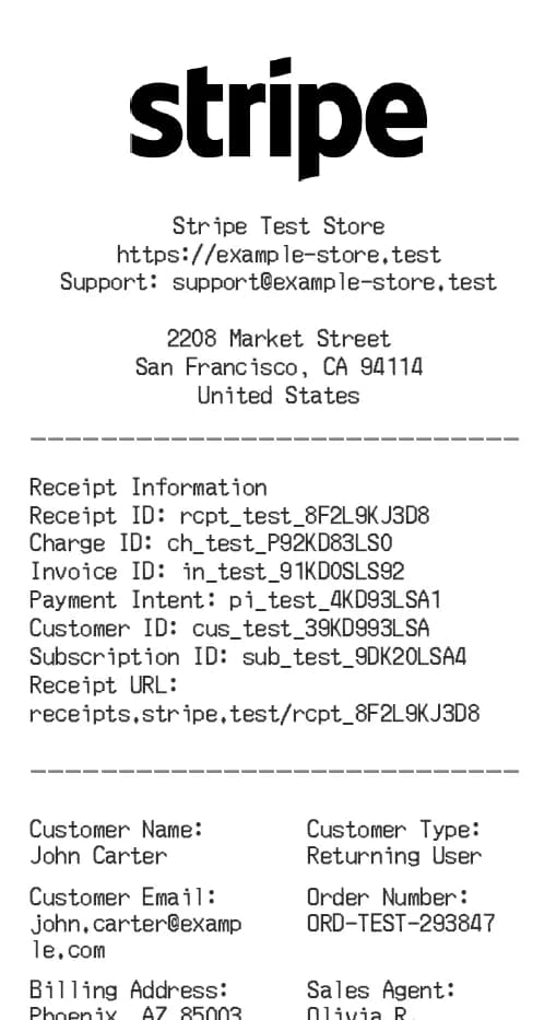 Stripe Receipt Logo