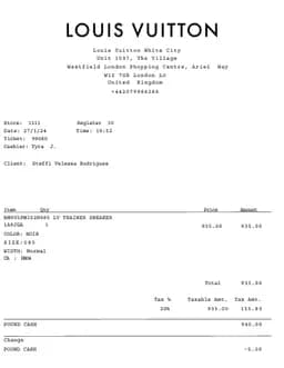 Louis-Vuitton Receipt Logo