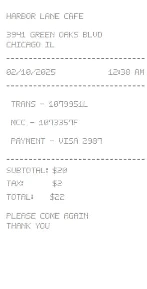 Sales Receipt Logo