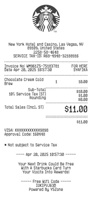 Starbucks Receipt Logo